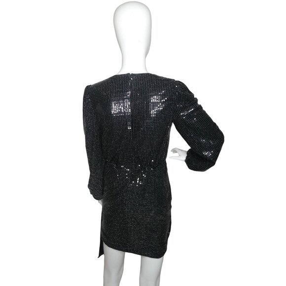 Vici‎ Mini Black Glitter Dress - Picture 6 of 7